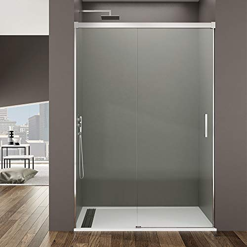 GME Paroi de douche frontale basique avec 1 porte coulissante/1 porte fixe