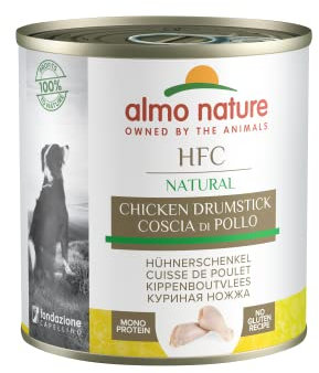 almo nature HFC Natural - Nassnahrung für Hunde mit Hühnerschenkel ursprünglich Lebensmittelqualität und Werden jetzt für Hundenahrung erwendet.