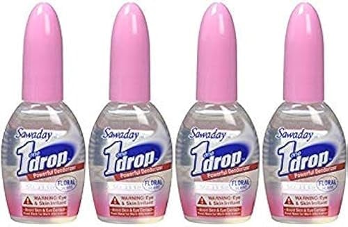 One-Drop Powerful Bathroom Deodorizer Floral (Pack of 4)