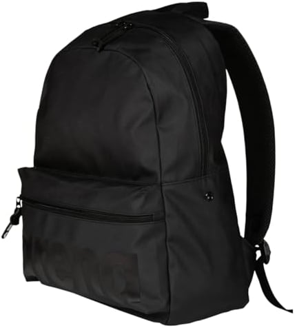 ARENA Unisex – Erwachsene Rucksack Sport Schule 30L Team All Black Sporttasche, one Size