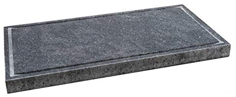 Etna Stone & Design Lava Grill BISTECCHIERA Pietra LAVICA ETNEA Piastra LEVIGATA 60x30 cm per Forno E Barbecue Cottura Carne, Pesce, Verdura E Pizza (XL)