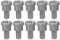 Regolatore di Profondità della Vite, 10 pezzi di Punte per Viti per Cartongesso Setter Dimpler PH2 Supporto per Punte Magnetiche per Cartongesso Vite Limite di Arresto di Profondità