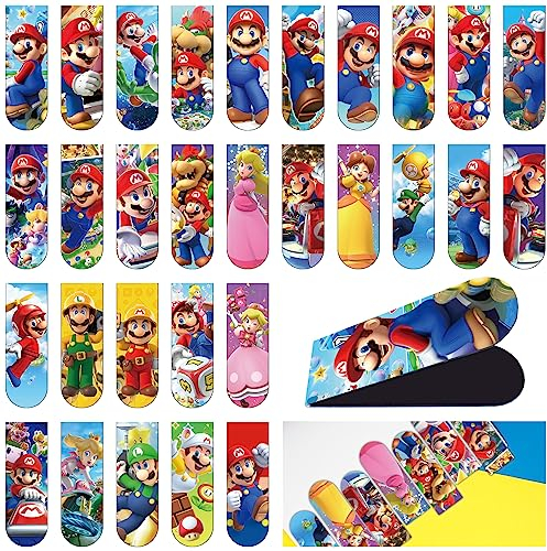 Magnetische Lesezeichen, 30 Stück Magnetlesezeichen Super Lesezeichen Magnetisch Kinder Niedlichen Lesezeichen für Schüler Lehrer Buchliebhaber Hause Büro Zubehör