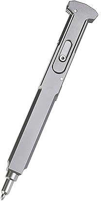 TACTICAL GEEK TActuator12 Penna in titanio a azione a bullone con ricarica di penna spaziale Fisher (Sabbiato)