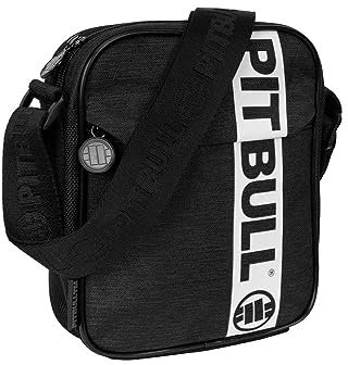 PITBULL - Umhängetasche, Bauchtasche für Damen und Herren, Brusttasche Praktischer Schnitt, Universeller Sling Bag Schwarz