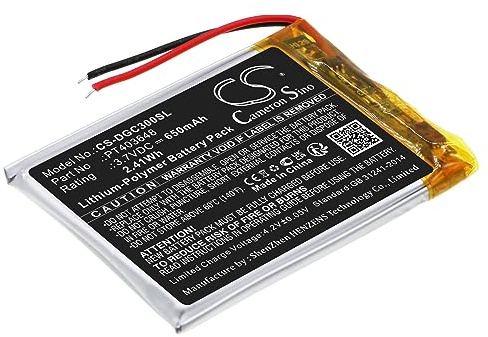 TECHTEK akku Kompatibel mit [DENON] AH-GC30 Ersetzt PT403648