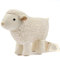 Fabelab Baby Schaf Rassel | Babyspielzeug 0-6 Monate | Geschenk für Junge & Mädchen | Knisterspielzeug | Weiche Bio-Baumwolle