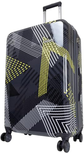 Trendyshop365 großer Reisekoffer Hartschale 76cm 104 Liter 4 Räder Zahlenschloss grau