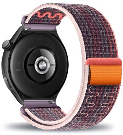 DINGK Armband kompatibel mit Motorola Watch 360 Uhrenarmband Sports Geflochtenes Elastic Nylon Atmungsaktives Verschleißfest Verstellbares Ersatzarmband für Moto Watch 360 (5)