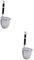 Alipis 2 Piezas colador de acero inoxidable cuchara de la cesta del skimmer pala de malla cuchara para espumadera de cocina cafeteras eléctricas Filtrar colador de cocina colador de mano
