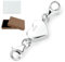 GYHWOFUL Liebe Magnetverschluss Kette, Kettenverlängerung Sterling Silber 925, Magnet Kettenverschluss Silber für Armbänder, DIY Jewellery Making Accessories, Halskette, Verlängerungskette
