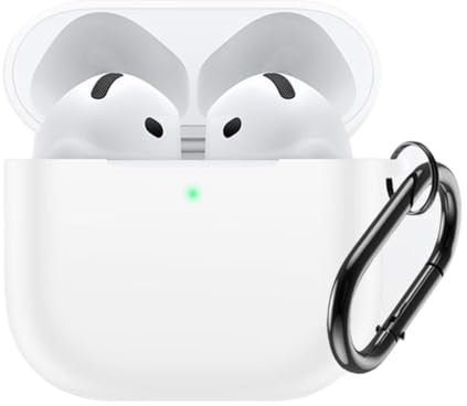 for AirPods 4th Generation Case,for AirPods 4th Case Cover,AirPods 4 Case with A Hook,for AirPods 4 Earphone Case, AirPods Protective Case, Advanced Anti-fall Case,Anti-fingerprint,Washable 2024
