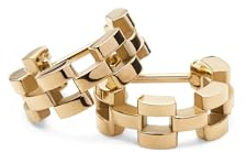 Ohrringe für Damen von Daniel Wellington aus der Kollektion Link Jewelry - Ohrringe aus Edelstahl in der Farbe Gold - Steckverschluss und Größe 13,6 mm - Die Referenz lautet: DW00400989