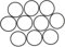 10Pcs Black Disk Drive Rubber Belt Replacement for Xbox 360, Replacement Belt Kit for Rock Tumblers, Parts Accessories