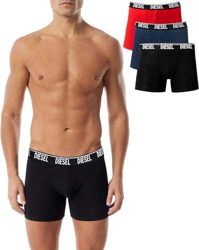 Diesel - (3er Pack Lange Herren Stretch Boxershorts - UMBX Sebastian, Größe:XXL