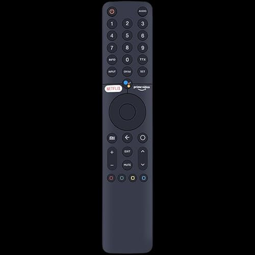 CLVIZCXOM XMRM-19 Mando a distancia de repuesto de voz compatible con Xiaomi Mi P1 32/43/55 Android Smart TV, compatible con Q1 75 LED TV con 2 botones calientes