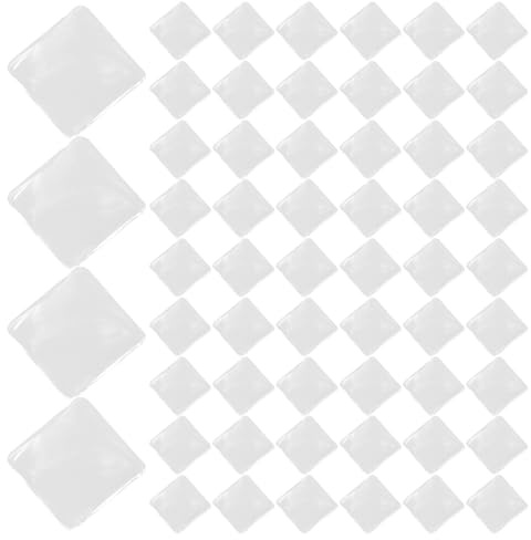 minkissy 100 Stück Klarglas-nagellack-displayperlen, Quadratisch, Klarglasperlen, Großpackung, Nagellack-farbkarte für Salon, Diy-maniküre-werkzeugzubehör