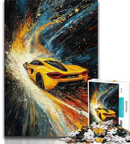 1000 Piece Jigsaw Cool Sports Car 1000 Piece Jigsaw Puzzles for Teenagers Gifts,Enhance Love between Couples for Age 14 (50x75cm)