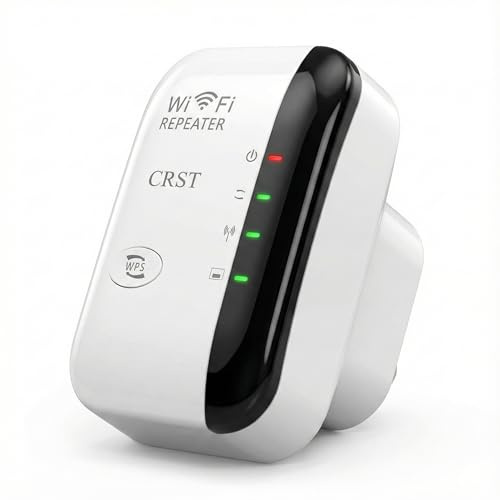 WLAN Verstärker Internet Verstärker mit LAN Anschluss WLAN Repeater WiFi Extender mit Repeater/AP Modus,Kompatibel Allen WLAN Geräten,Weiß
