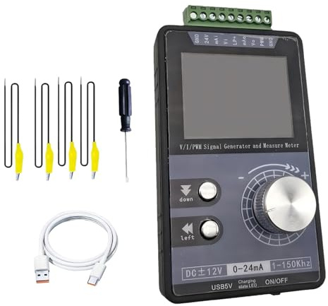 MotiveTech Generador de señales de Voltaje y Corriente, Ligero y Resistente, Pantalla a Color de 2 Pulgadas, Multiusos, portátil.