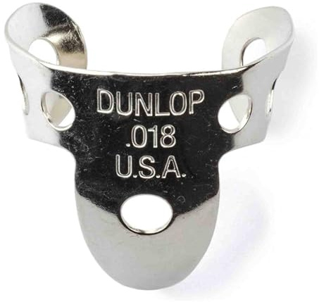 Jim Dunlop 33R18 .018 Inch Nickel Silver Finger and Thumbpicks, 20-Pack