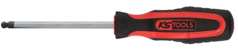 KS Tools 159.1065-E Ergotorque Schraubendreher Innensechskant ERGOTORQUEplus Schraubendreher Innensechskant mit Kugelkopf, 8,0mm, auf Hänger