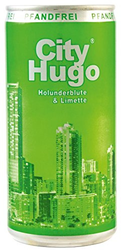 City Hugo Aperitivo Holunderblüte & Limette süß - weinhaltiger Cocktail, Dose ohne Pfand (12 x 0.2 l)