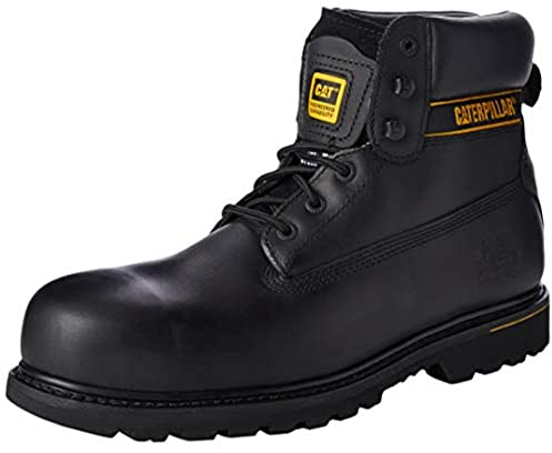Caterpillar Cat Holton, Herren Arbeitsstiefel, Schwarz (Black 001), 43 EU (9 UK)