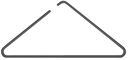 Roomsafari Triangel Kleiderbügel schwarz