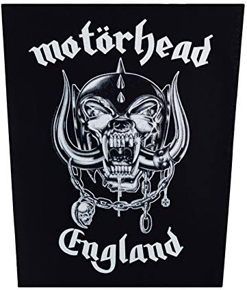 Motörhead England Rückenaufnäher - 1 Stück - Einheitsgröße - Mehrfarbig - Musik - Heavy Metal Band Logo - Baumwolle - Rückseite