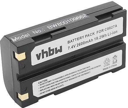 Batterie Li-ION vhbw 2600mAh (7.4V) pour Moli MCR-1821I, MCR-1821J, MCR-1821J/1, MCR-1821J/1-H, MCR1821 Remplace: D-Li1, C8872A.
