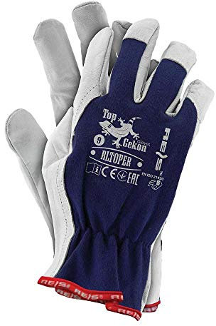 REIS Schutzhandschuhe Arbeitshandschuhe Lederhandschuhe Mechaniker (RLTOPER-GW) (7)