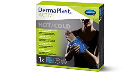DermaPlast ACTIVE Hot/Cold Pack: Wiederverwendbare Gel-Kompresse zum Einsatz in der Kälte- und Wärmetherapie; klein 13x14cm