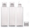 XUMIN 3 PCS 250ML 8.8OZ Vide Rechargeable En Plastique Clair Maquillage Bouteille D'eau avec Couvercle À Double Vis Toner Lotion Distribution Jas Pot Flacon Portable Cosmétique Conteneur