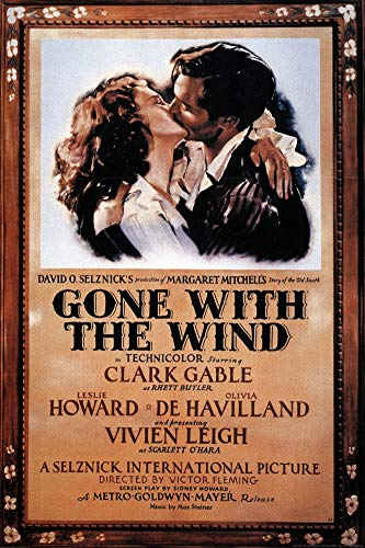 1art1 Vom Winde Verweht Poster Clark Gable Und Vivien Leigh, 1939 Plakat | Bild 91x61 cm