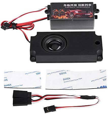 pasamer RC Auto Motor Sound Modul Simulator, Upgrade Fernbedienung Auto Motor Sound Simuliert Modul Set Simulator mit Lautsprecher für 1/10 Fahrzeug Auto Modell(Einzelner Lautsprecher)