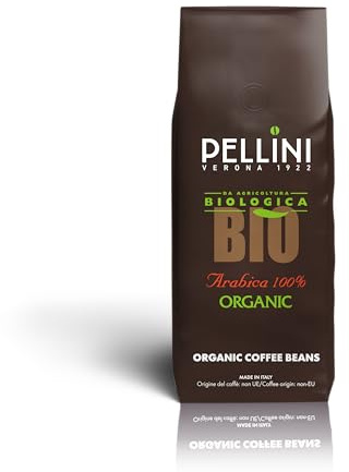 Pellini Caffè in Grani Espresso Bio, 100% Arabica, 500g | Sapore Dolce e Delicato, Da Agricoltura Biologica, Ideale per Macchine Espresso, Chicchi Interi