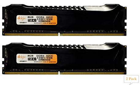 DOLGIX 16GB KIT (2 x 8GB) DDR4 PC4-25600 3200MHz Desktop Memory Module Upgrade (with HEATSINK)