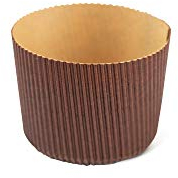 DECORA, 0320168 12 Panettone-Formen à 100 g, aus reiner Zellulose-Hartpapier, Hitzebeständig bis 200 °C, Ideal für die Herstellung eines Panettone zu Hause, Hergestellt in Italien.