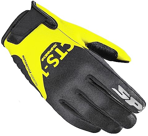 SPIDI Cts-1 K3 Motorradhandschuhe (Black/Yellow, L)
