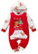 Bambini Neonato Ragazza Il mio primo vestito Natale Albero Natale Felpa cappuccio Pagliaccetto Tuta Abbigliamento manica lunga Rosso 90 6-9 mesi