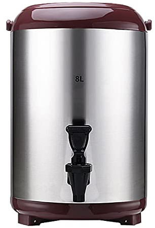 L-xiny Drink Dispenser with Tap, 304 Stainless Steel Thermal Beverage Dispenser, 6L/7.5L/9.5L, Catering Urn for Hot and Cold Drink Beverage for Home Party, Easy to Clean