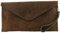 modamoda de T106 Damen Wildleder Rauleder Clutch Umhängetasche Abendtasche handmade in Italy, Farbe:Schokolade