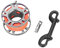 SPYMINNPOO Tauch Fingerspule, Aviation Aluminium Finger Reel Tauchen Scuba Diving Tauchspule Clip Scubaing Spool mit 15m Schnur(Grau)