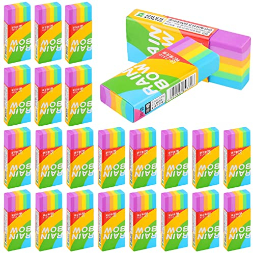 Vegena 2B Radiergummi - 30 Stücke Kinder Radierer Weich Radiergummi Set - Radiergummi Würfel für Kinder - Radiergummis zum Schulen Skizzen Büro Zeichen