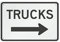 QQIAEJIA Metallblechschild Trucks Right Arrow Vintage Tin Poster Metallschild Wanddekoration Country Kitchen Home Garage Decor 8x12