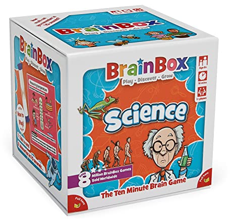 Brainbox Science (Refresh 2022), Card Game, Ages 8+, 1+ Players, 10 Minutes Playing Time