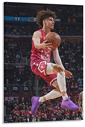 Papier-Dunk-Poster, Lamelo-Ball, Poster, Druck, Kunst, Wandgemälde, Leinwand, Poster, moderne Schlafzimmerdekoration, 40 x 60 cm