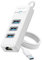 ORICO Hub USB Ethernet, Hub USB 3.0 à 3 Ports, Adaptateur USB-A vers Ethernet Gigabit avec 3*USB A 3.0 pour Ordinateur Portable, Compatible avec MacBook iPad Pro