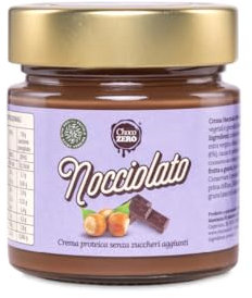 Choco Zero – Crema Proteica Crema Spalmabile Senza Zuccheri Aggiunti, Senza Glutine, Senza Lattosio, Vegano Vasetto da 200 g (1 Pezzo, Nocciolato)